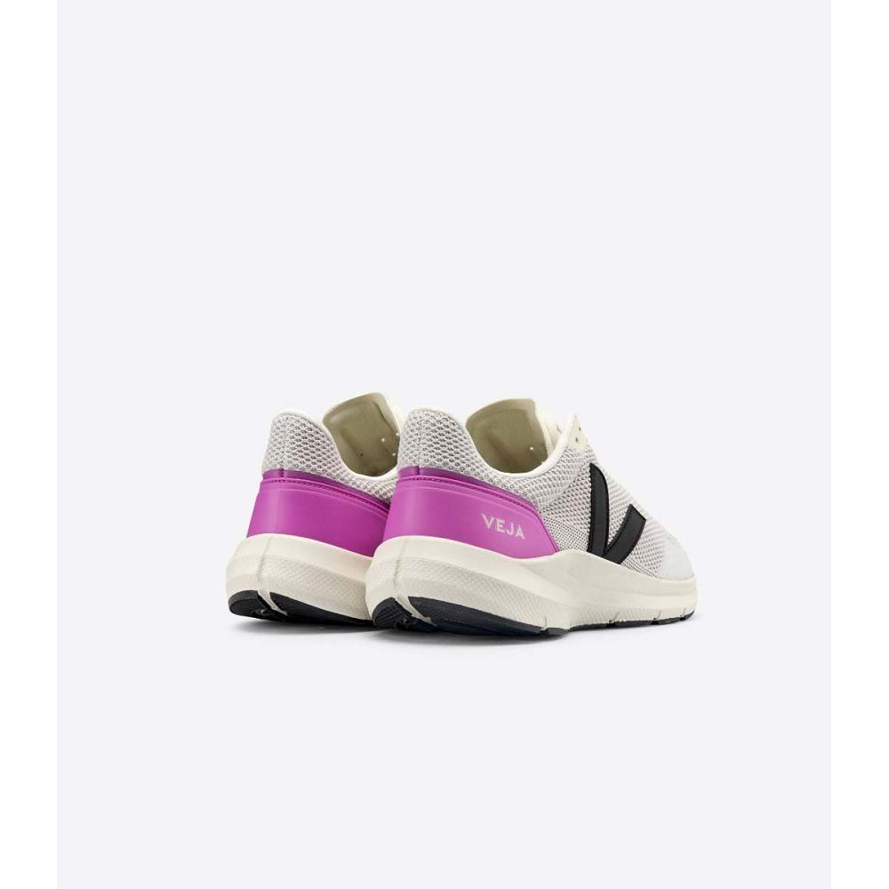 Veja MARLIN V-KNIT Men's Shoes White/Purple | NZ 242TCE